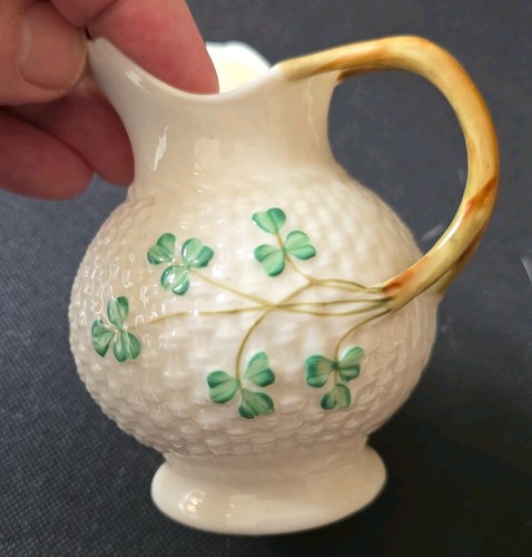 Antique belleek cream - belleek, jug