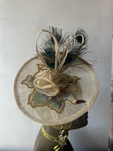 Handmade fascinator with - fascinator,