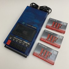 Vintage Califone Tape Player Cassette Recorder 1500AV-BL TESTED W/ Blank Tapes