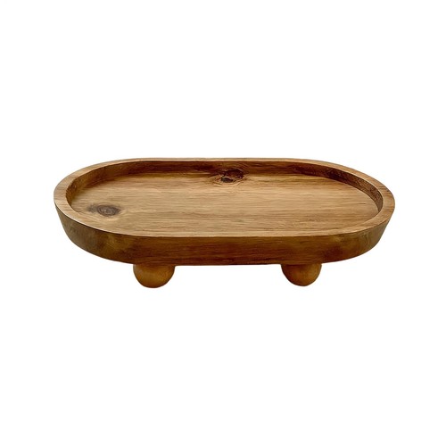 Wood riser small - riser, oval
