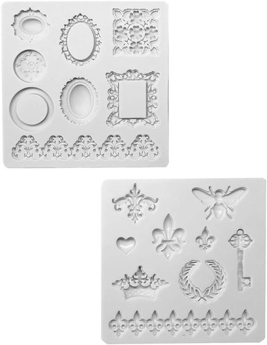 2pcs silicone fondant cake - 2pcs,