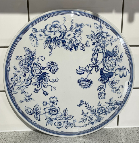 Spode china round blue white - spode,