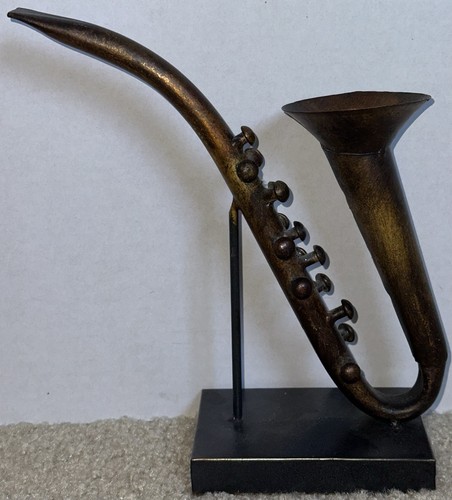 Metal saxophone decor - metal,
