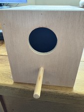 2 X Budgie Breeding Boxes  With Entrance hole At End Size 8.5” x 5.5” x 5.5”