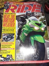 ride magazine December 2012 - wet weather special, ktm Duke, Ducati, triumph,