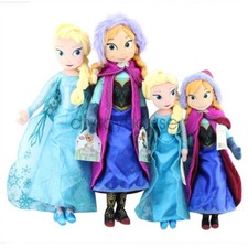 40/50CM Frozen Disney Elsa Plush Doll Soft Toys Anna Olaf Kids Hug Plushies Gift