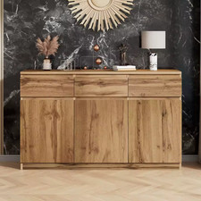 Oak Sideboard Buffet Cabinet 3