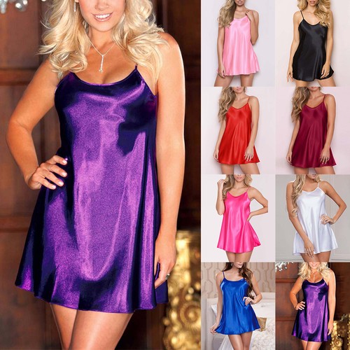 Women sexy satin nightdress - sexy,