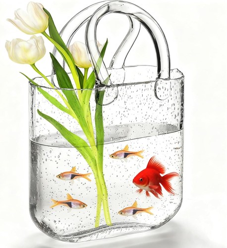Purse vase for flowers unique - purse,