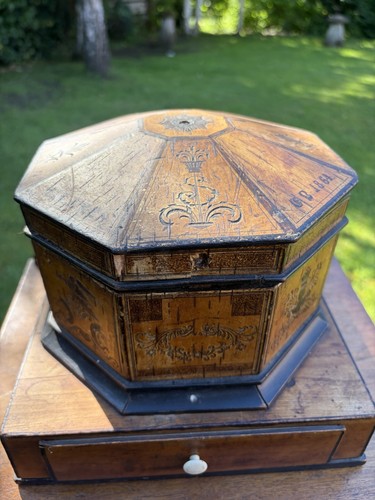 Unusual french cigar box dated - french,