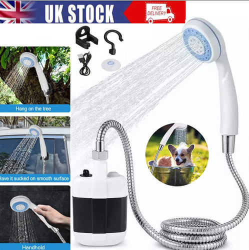 Portable camping shower usb - shower,