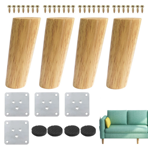 Set 4pcs 12cm wooden - 12cm,