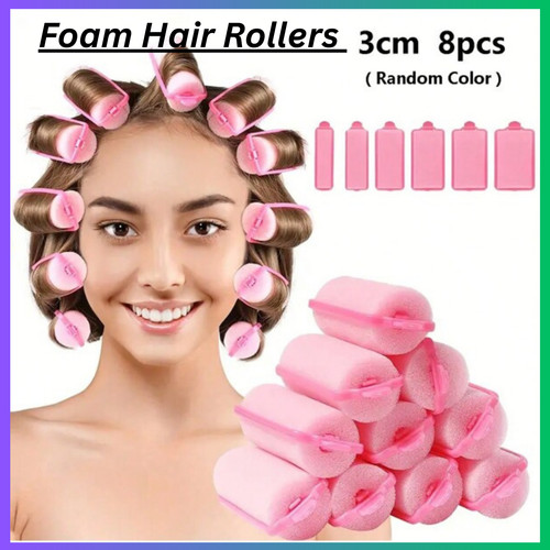 Foam hair rollers - hair, sponge