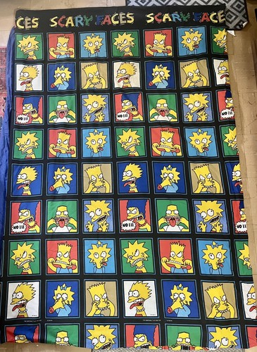 Simpsons scary faces duvet