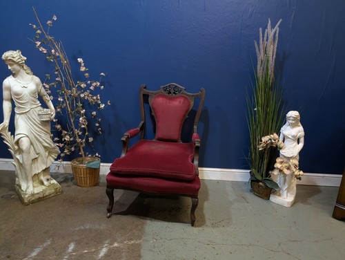 Antique victorian upholstered - antique,