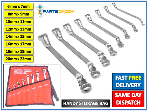Offset double ring spanner - double,