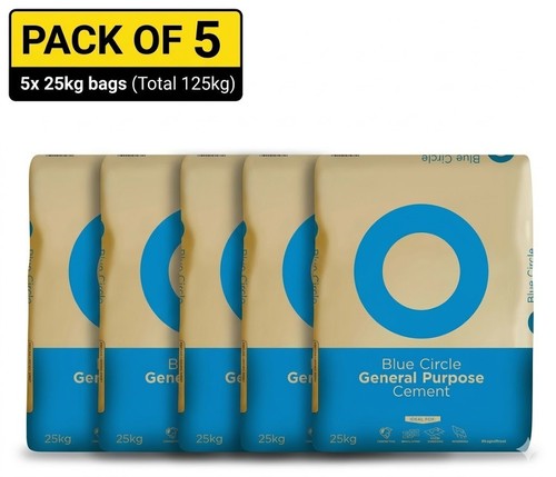25kg grey cement 125kg - 5,