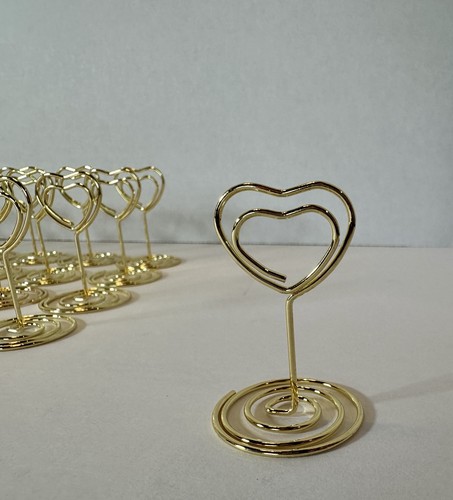 Set gold heart place card - 40,
