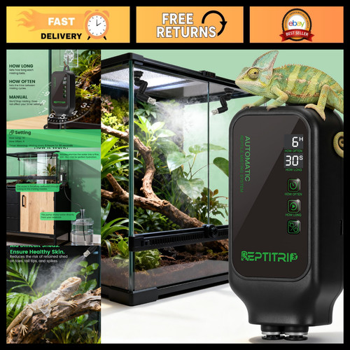 Automatic reptile misting - reptile,
