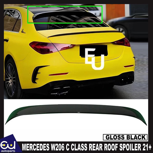 Rear roof spoiler - rear, for