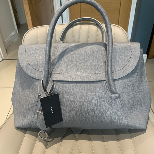 Zara faux leather - leather, grey