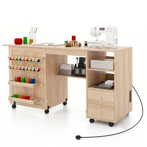 Folding sewing table with - sewing,