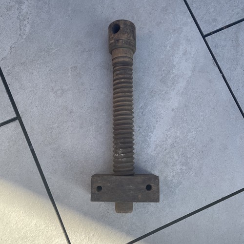 Primitive antique wooden screw - antique,