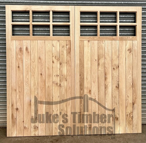 Wooden oak garage doors - doors, 12