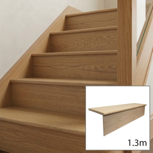 Solid oak stair cladding 3m - solid,
