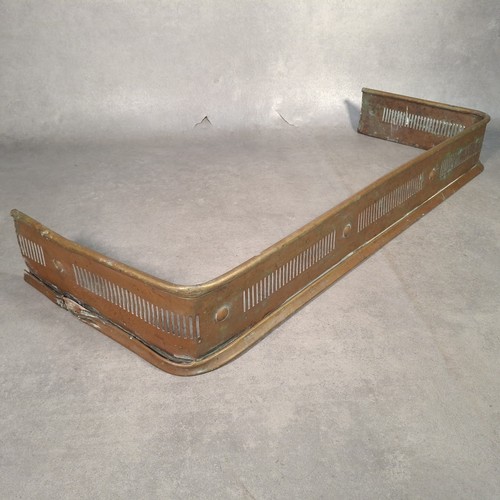 Antique brass fireplace - brass,