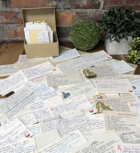 Vintage recipes handwritten - vintage,