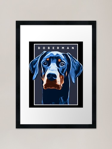 Natural ear doberman dog pup - doberman,