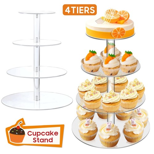 Tier acrylic round display - acrylic,
