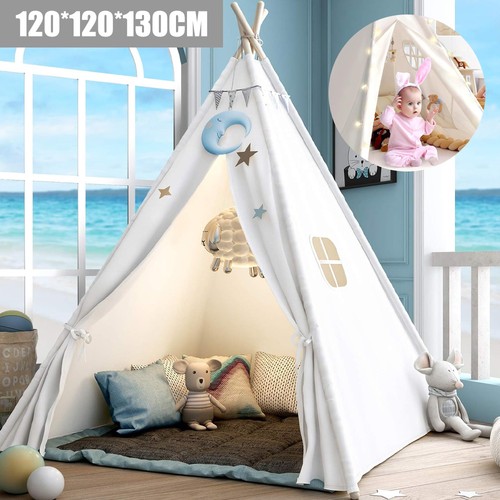 160cm kids canvas teepee tent - 160cm,