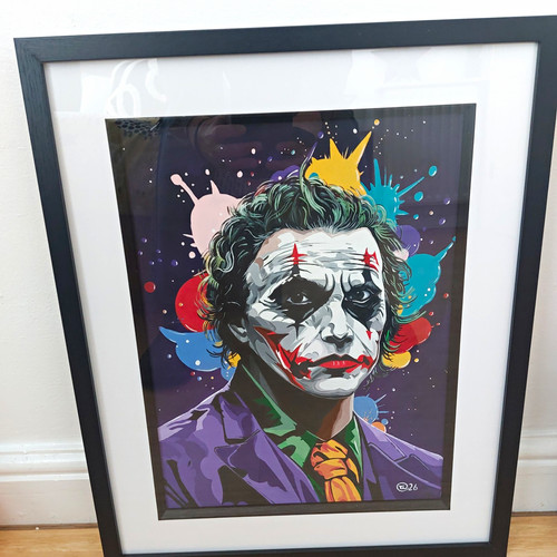 Framed joker batman - joker, pop