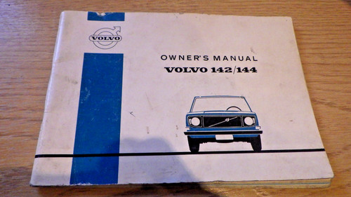 Volvo 142 144 owners manual