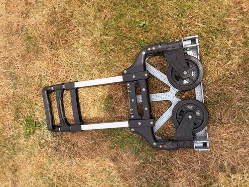 Folding aluminium hand truck - aluminium, /