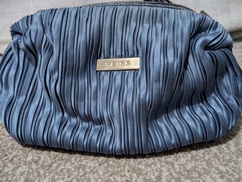 Reiss silver blue satin - silver,