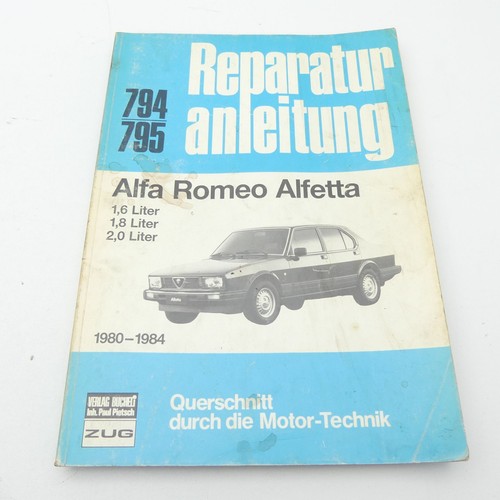 Alfa romeo alfetta workshop - alfa,