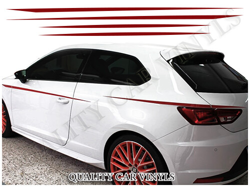 Seat leon side racing - , stripes