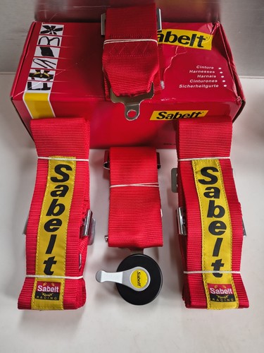 Sabelt point harness red - red,