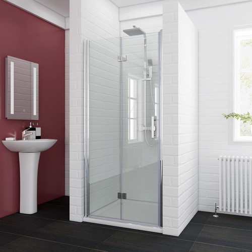 Frameless fold shower - frameless,