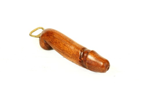 Carved wooden penis cock - carved,