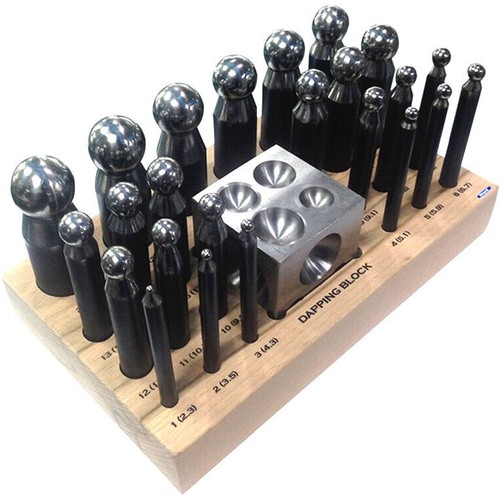Dapping set punches block - &,