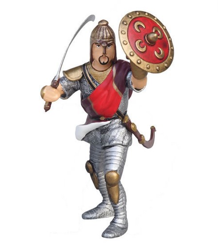 Oriental knight with - oriental, red