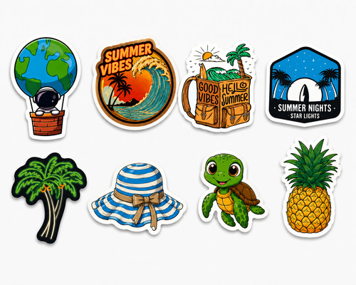 Luggage stickers mix - stickers,
