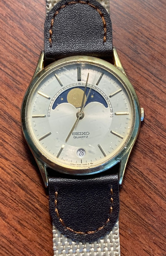 Vintage seiko moon phase date - vintage,