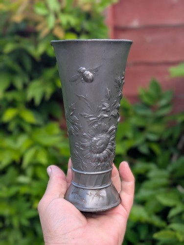 Orivit antique pewter vase - pewter,