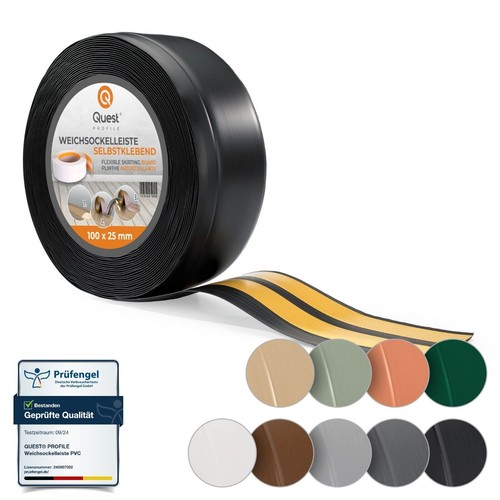 Wide flexible skirting board