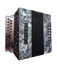 Video! Custom Hohner A/D Diatonic Button Accordion 12 Bass